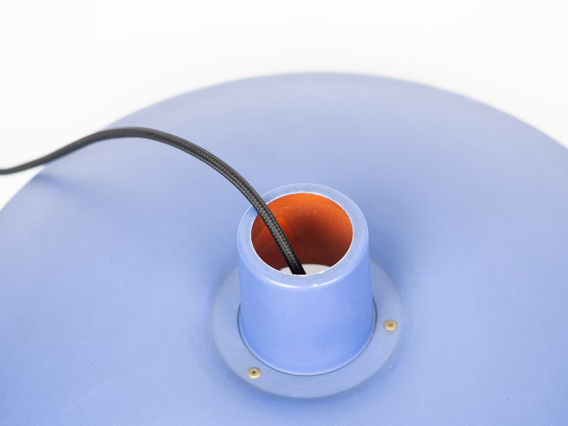 Lampa wisząca PH 4/3, niebieska, metal, proj. P. Henningsen, Louis Poulsen, Dania, lata 80. - 177737