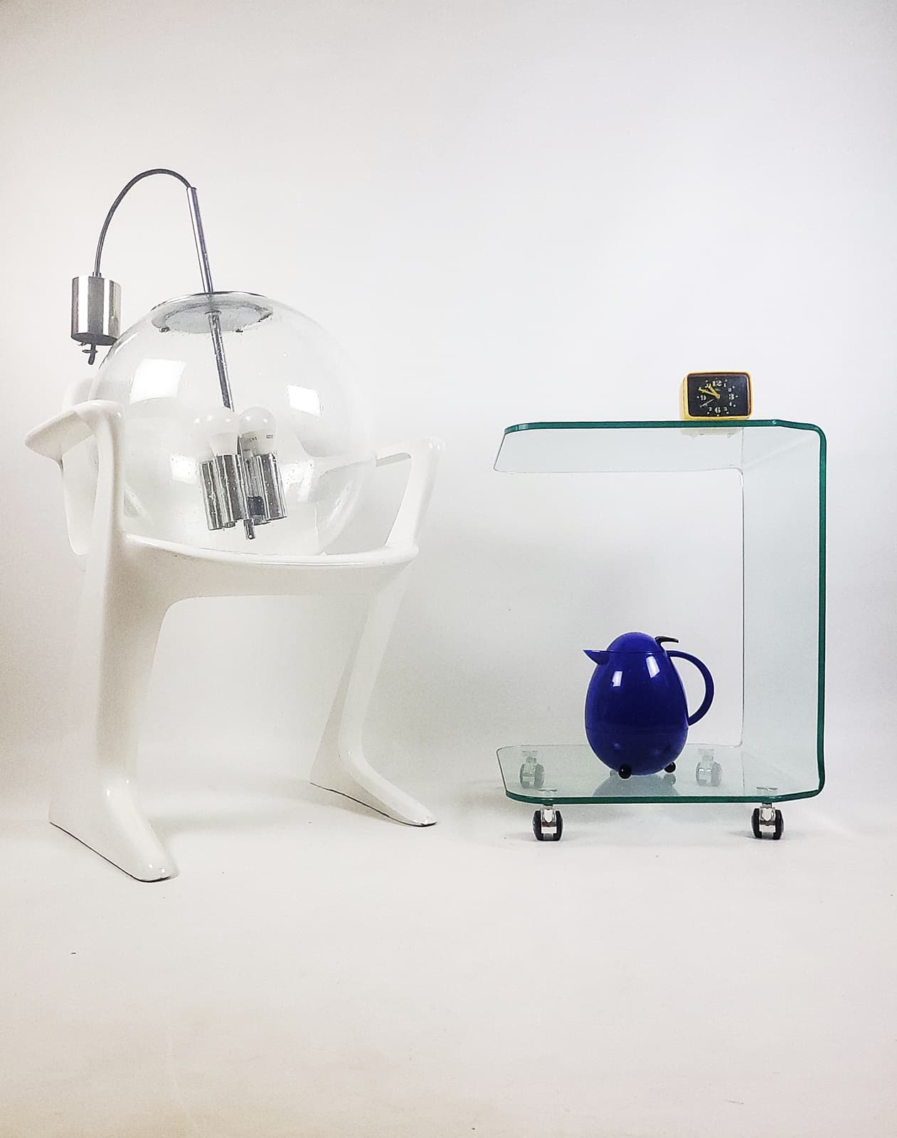 Side table, transparent glass, Italy, 1990s. - 177777