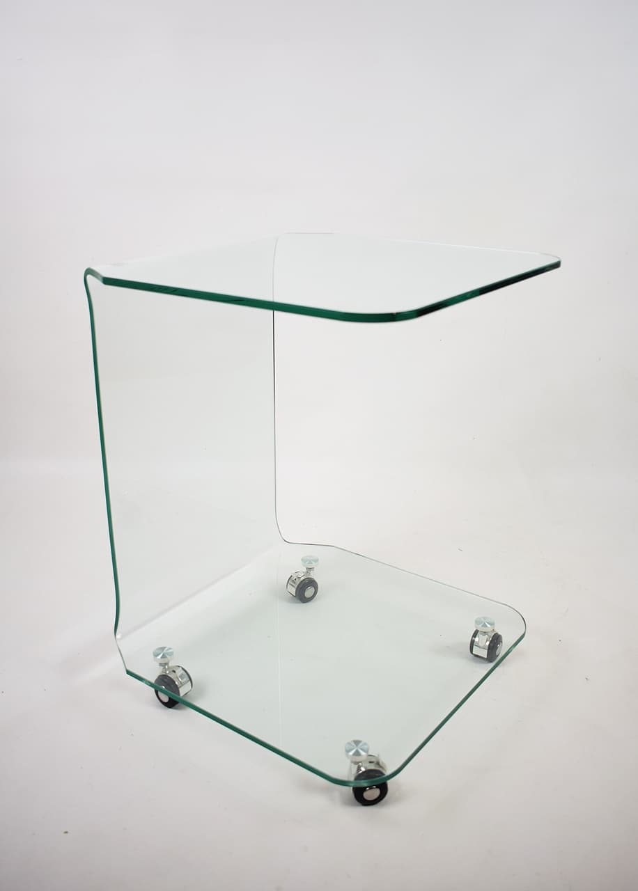 Side table, transparent glass, Italy, 1990s. - 177780