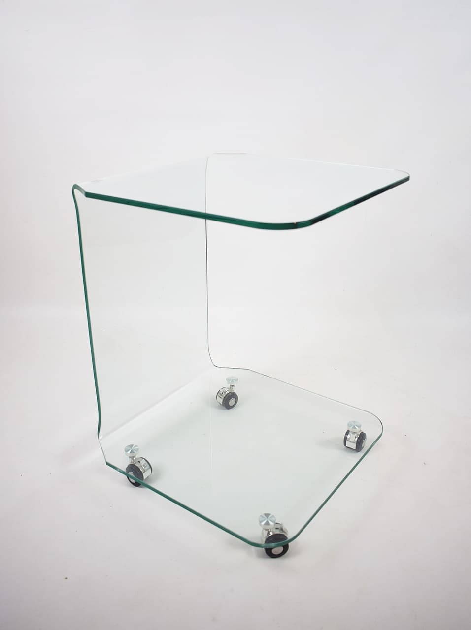 Side table, transparent glass, Italy, 1990s. - 177781