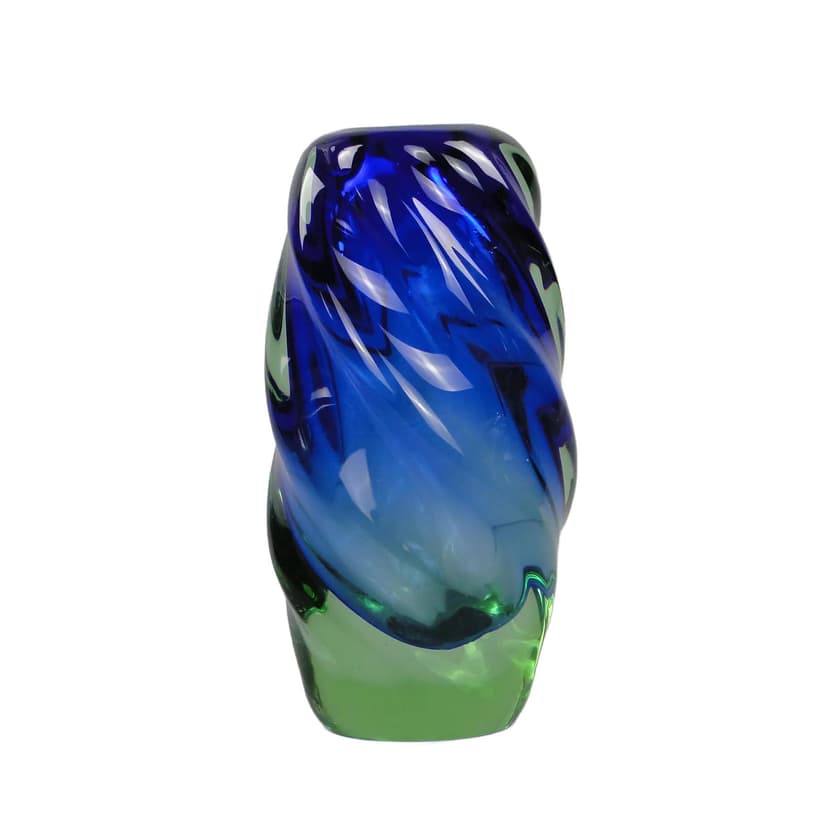 Wazon, szkło wielobarwne, proj. J. Beranek, Skrdlovice, Czechosłowacja, lata 60.