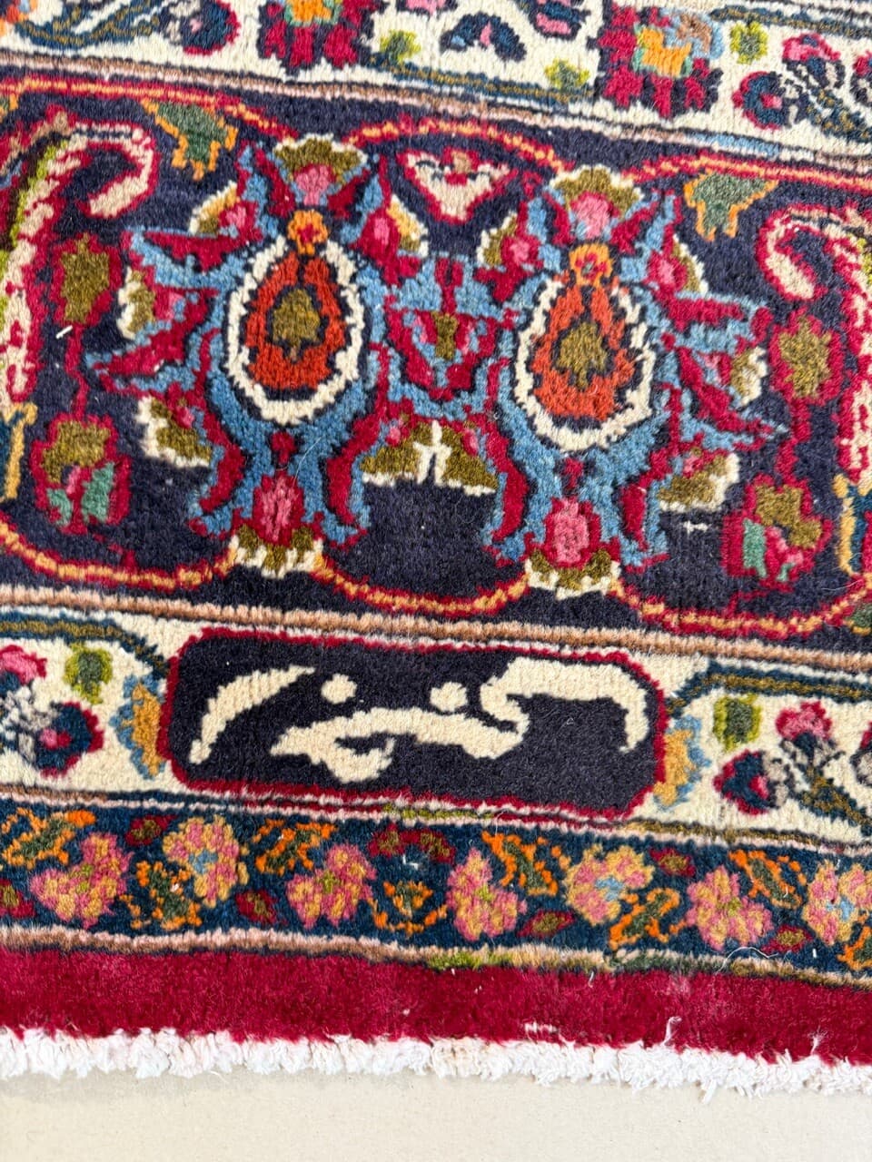 Dywan Mesched 360x300 cm, czerwony, wełna, Iran - 177877