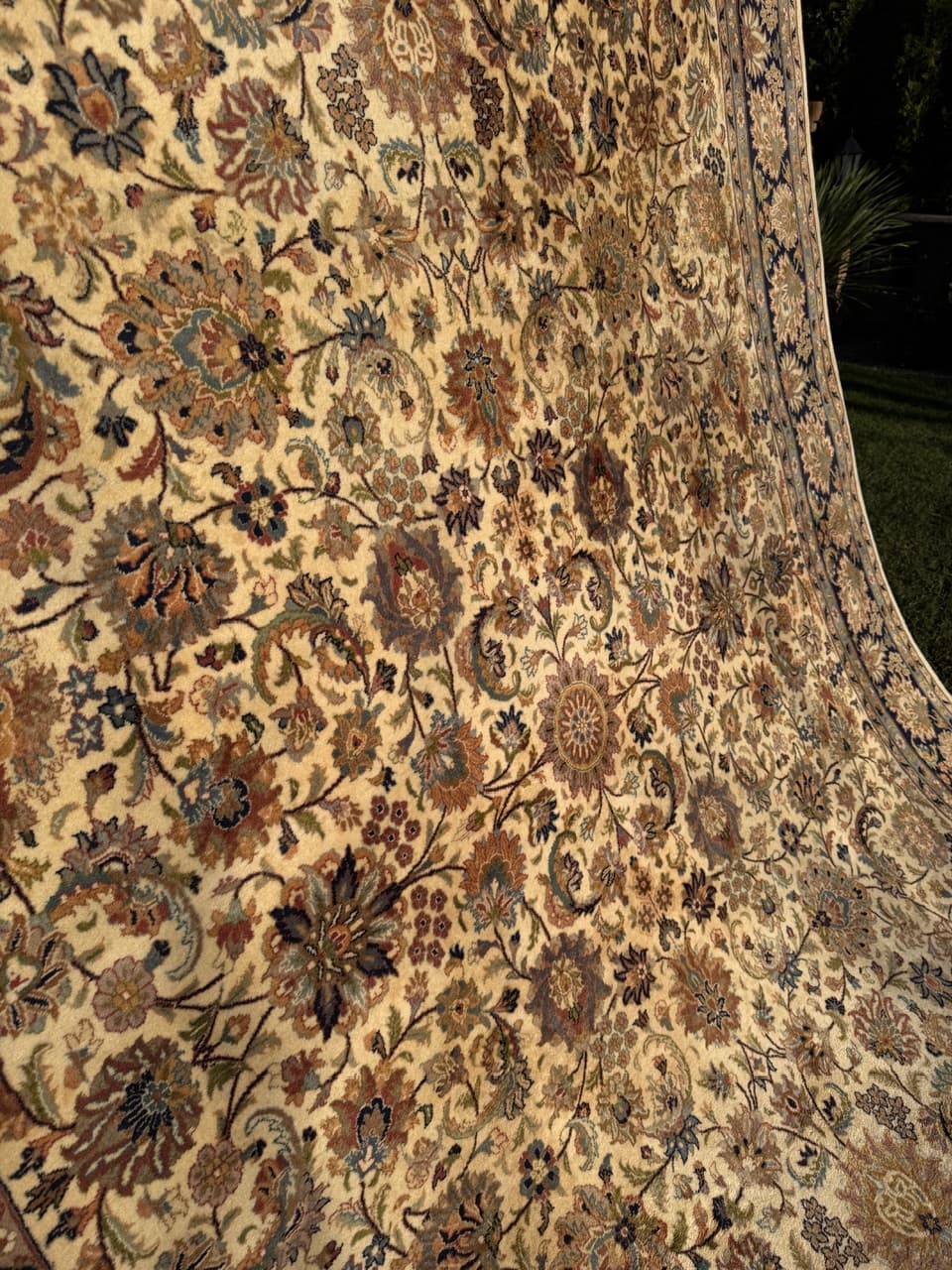 Dywan Ispahan 325x245 cm, beżowy, wełna, Iran, lata 90. - 177998