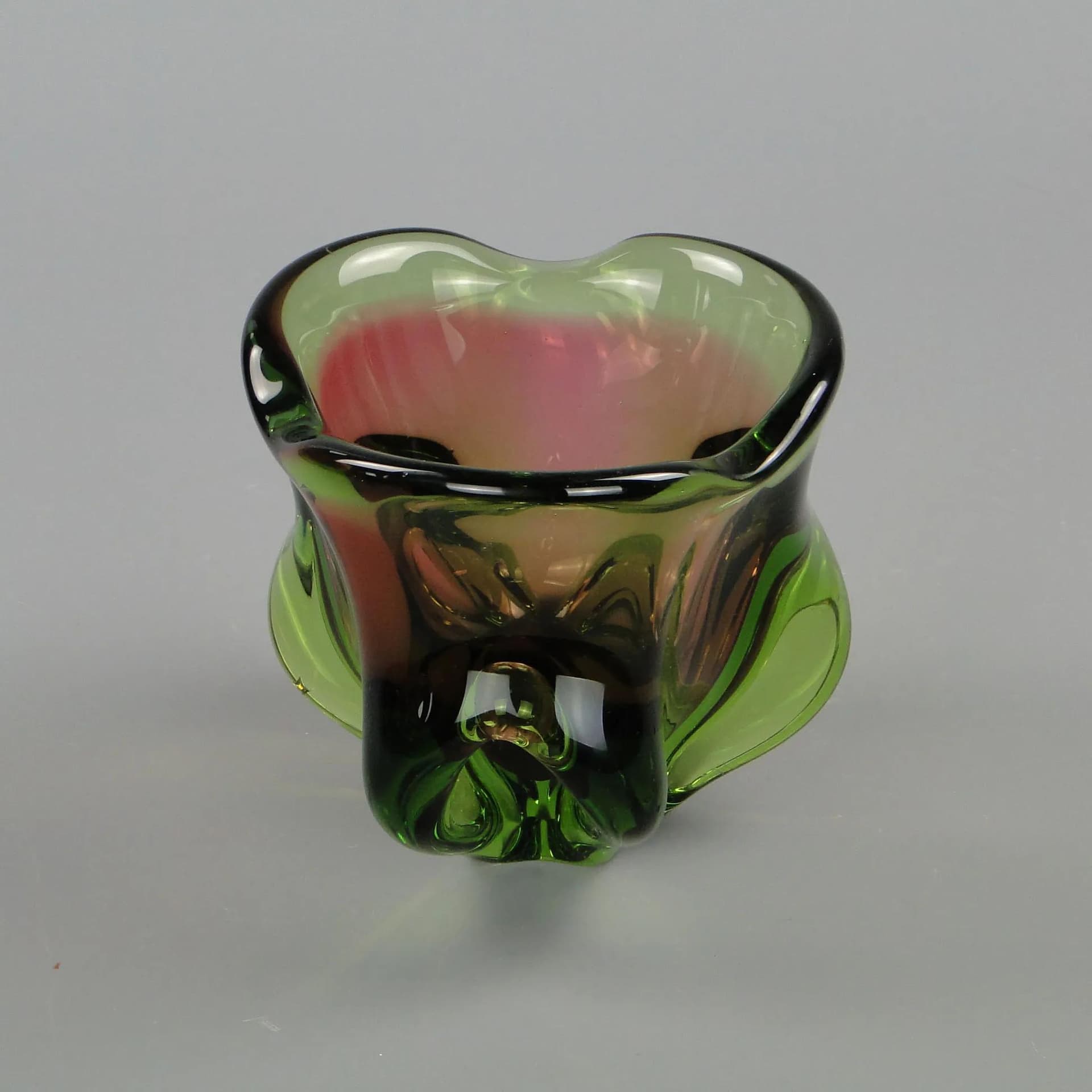 Vase, multicolor glass, by J. Hospodka, Czech Republic, 1960s. - 12392