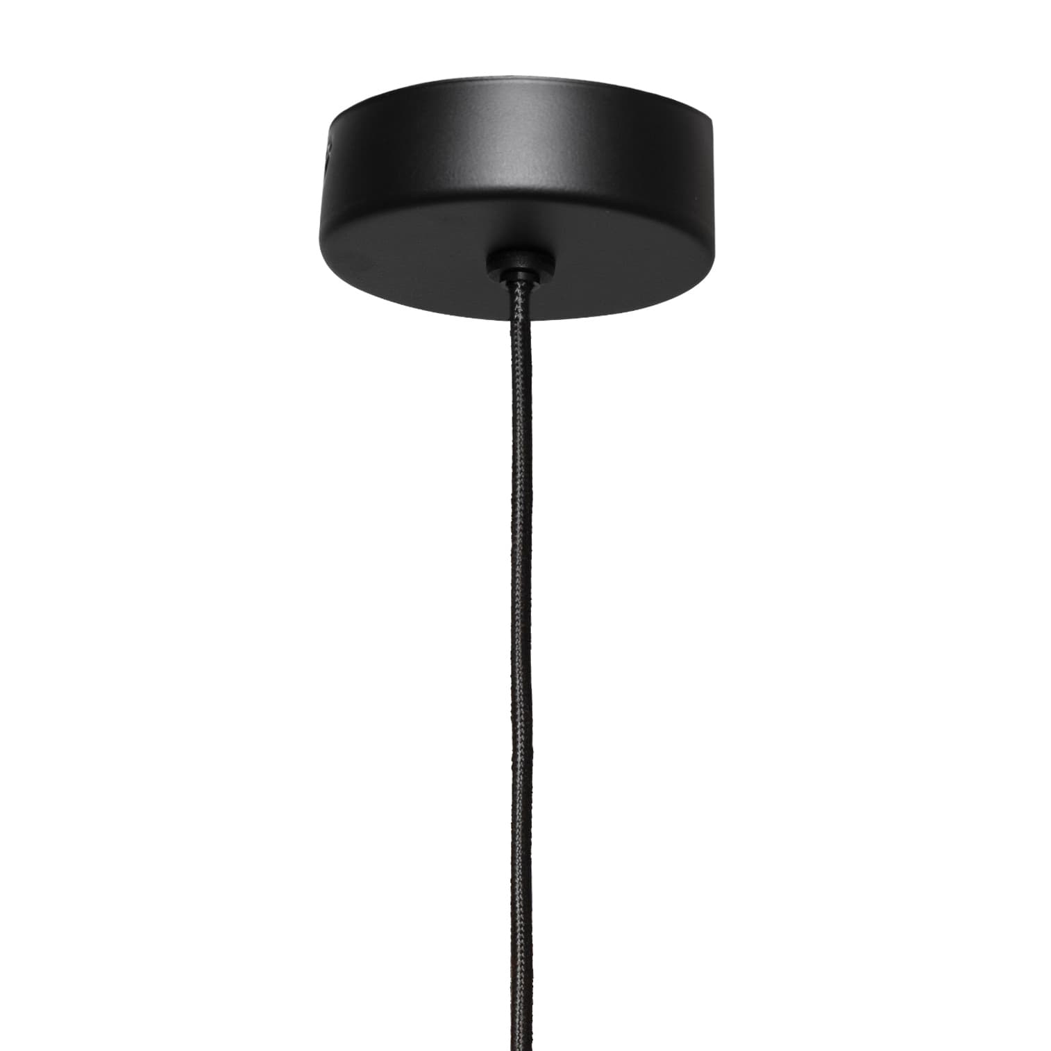 Lampa wisząca Avia Ø25 cm czarna, szkło czarne, Kaspa - 178395