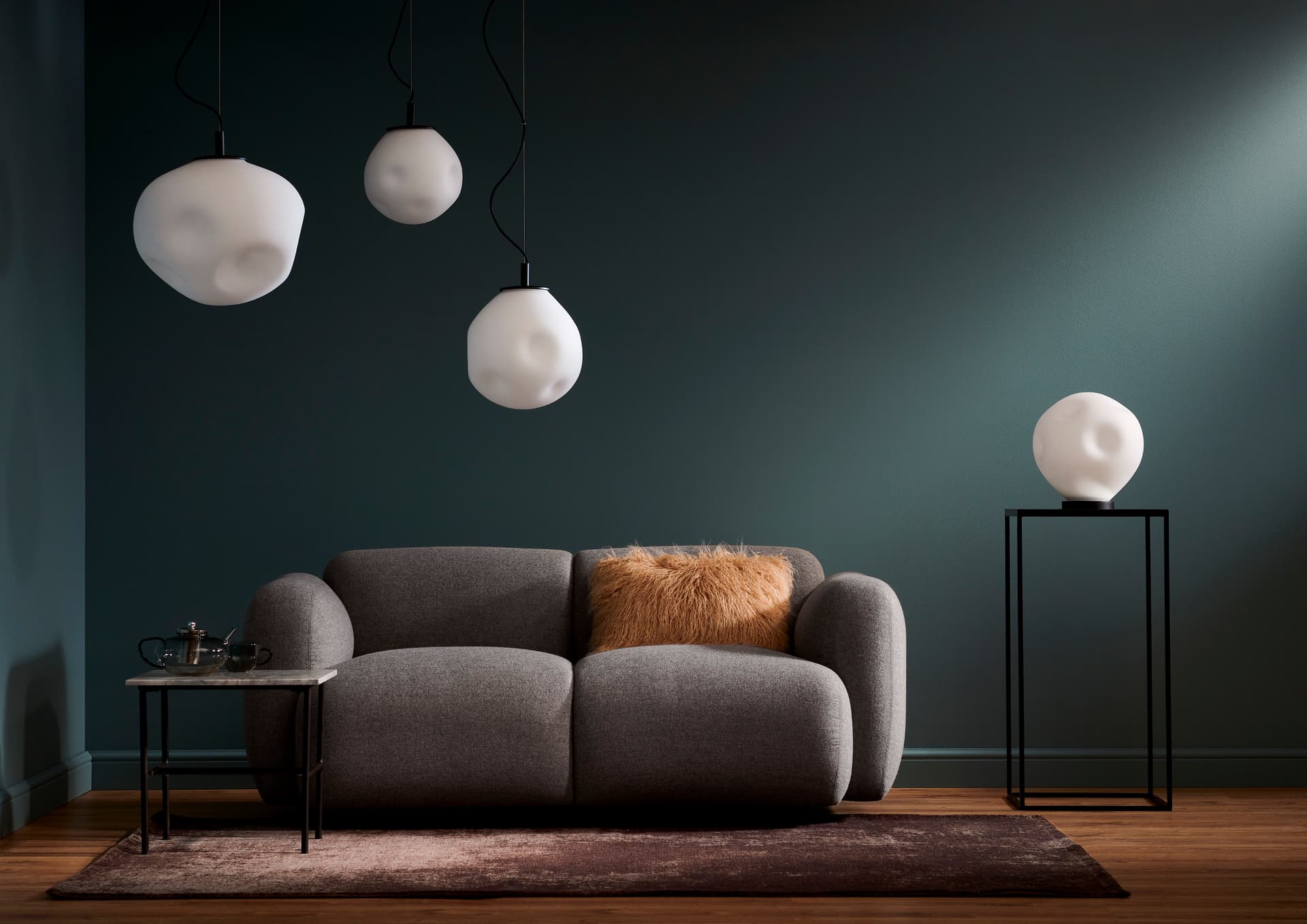 Lampa wisząca Cloe M czarna, Kaspa - 178305