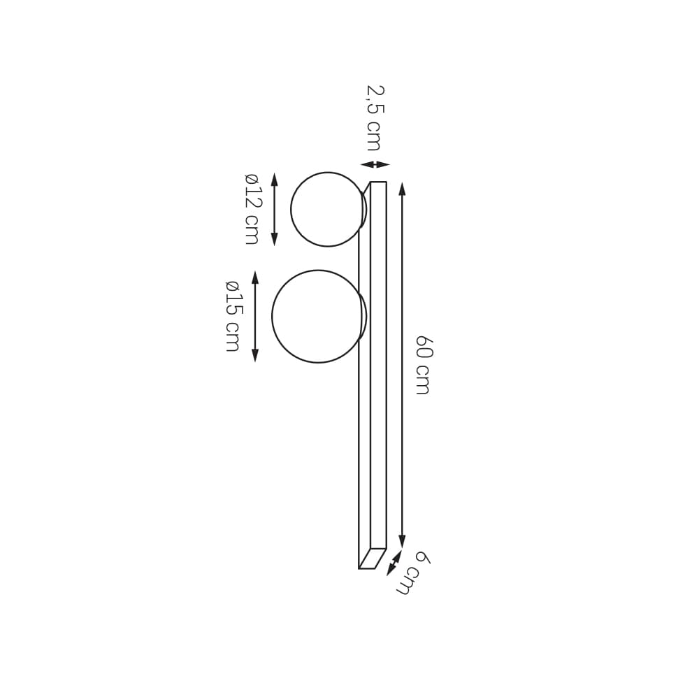 Gigi listwa 2 mosiądz, Kaspa - 178265