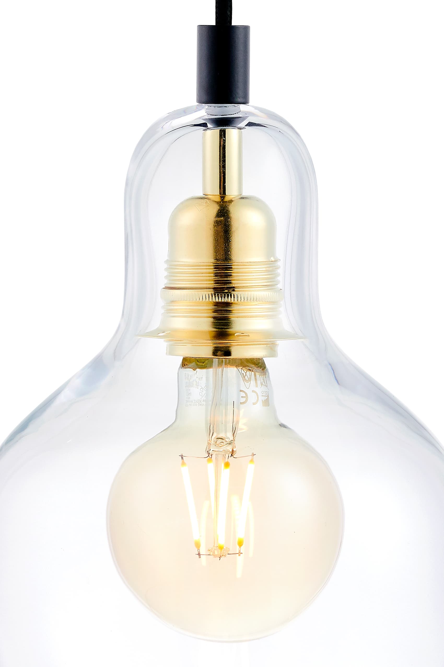 Lampa wisząca Longis I Gold czarna, Kaspa - 178228