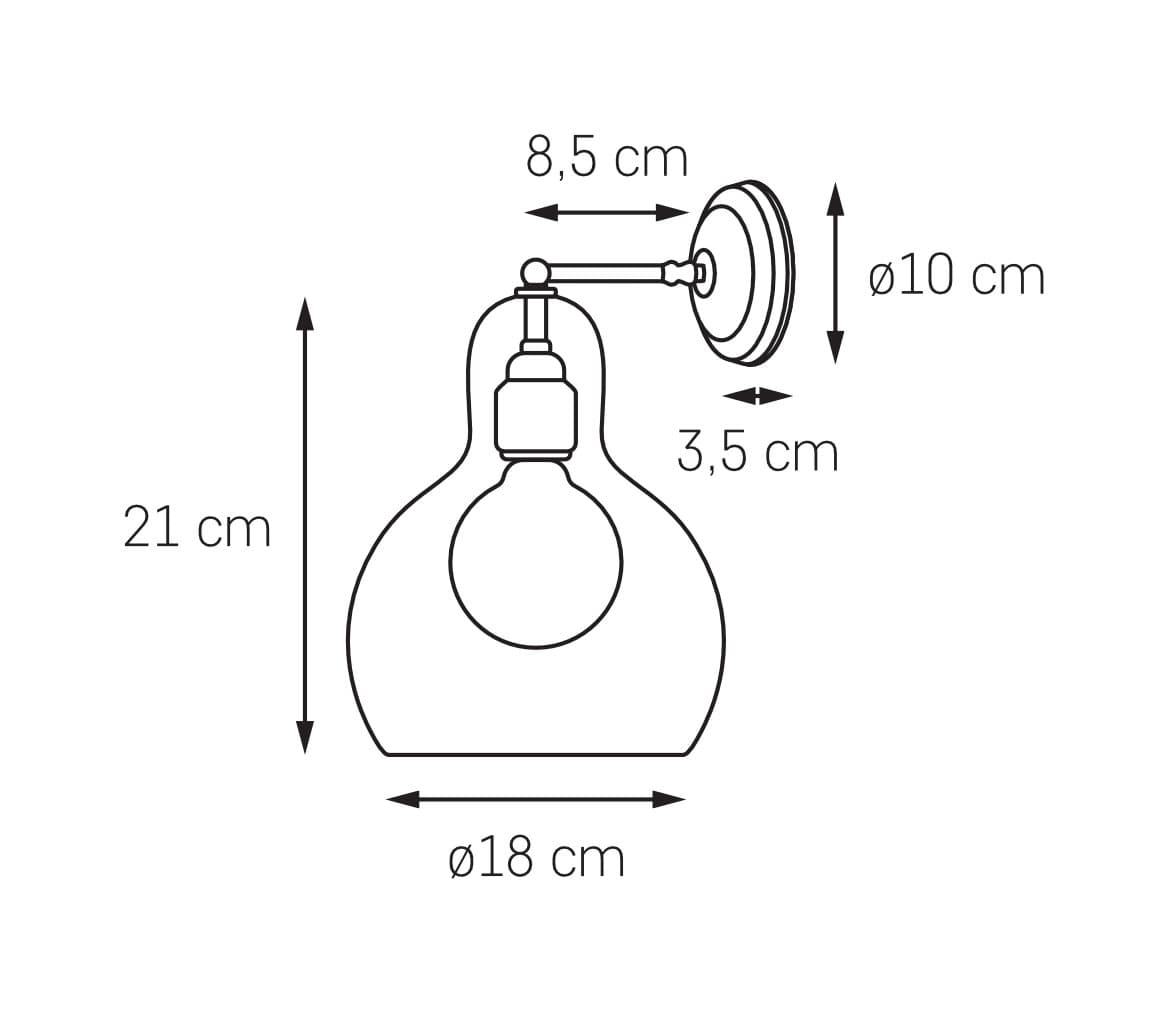 Kinkiet Longis I czarny, Kaspa - 178224