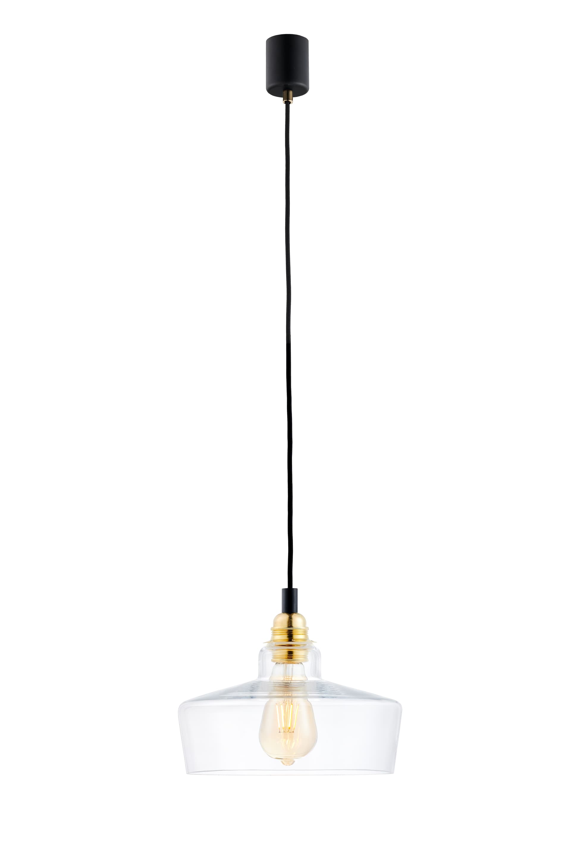 Lampa wisząca Longis III GOLD czarna, Kaspa - 178186