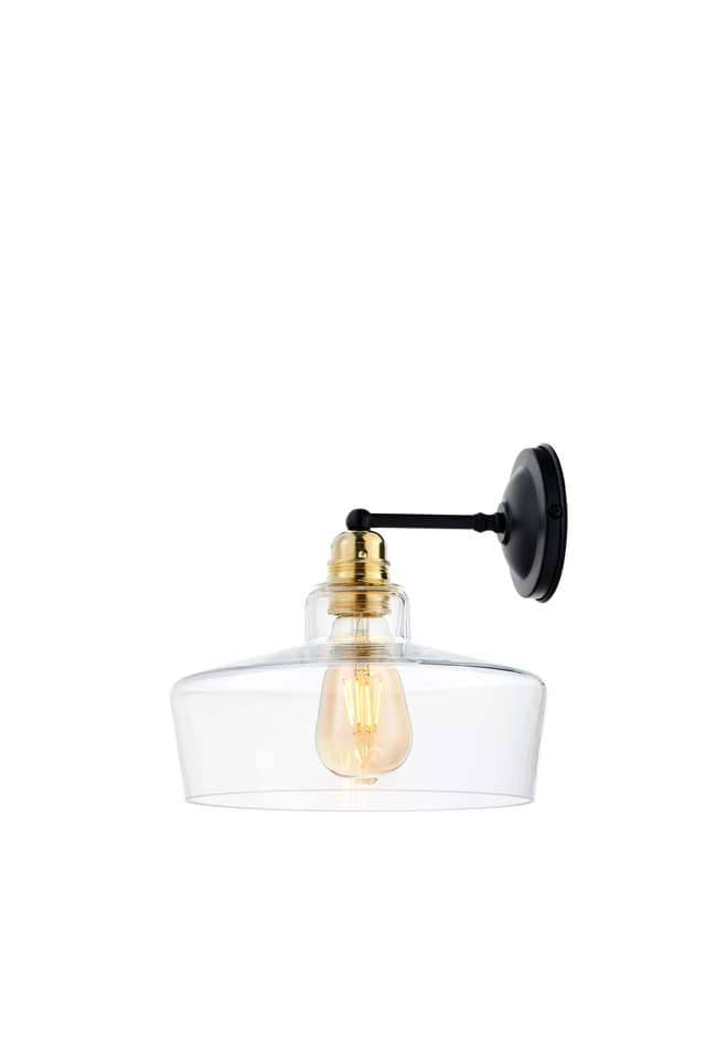 Kinkiet Longis III czarny, Kaspa - WYMIARY