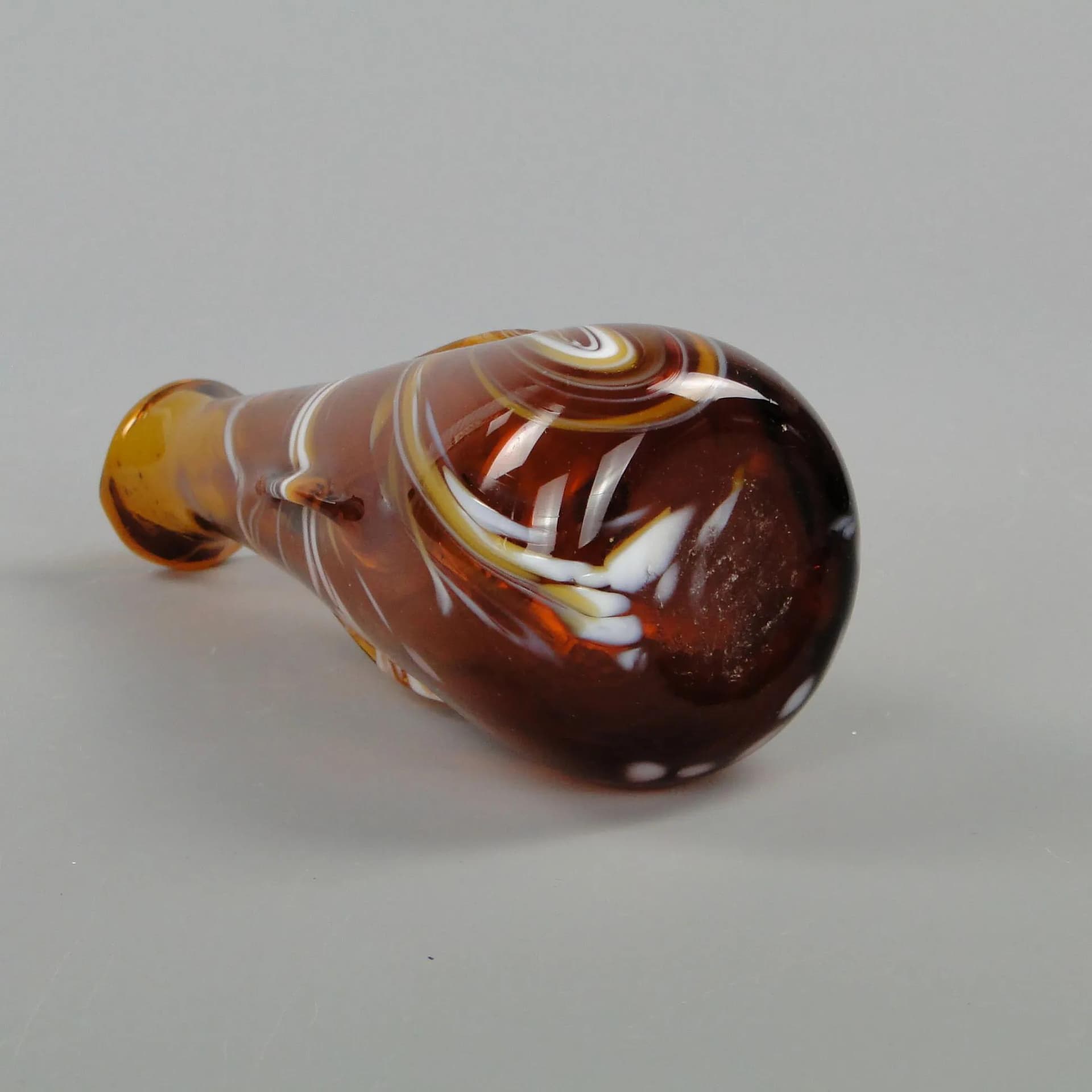 Wazon mozaikowy, szkło brązowy, proj. S. Mach, Ząbkowice, Polska, lata 70. - 12349