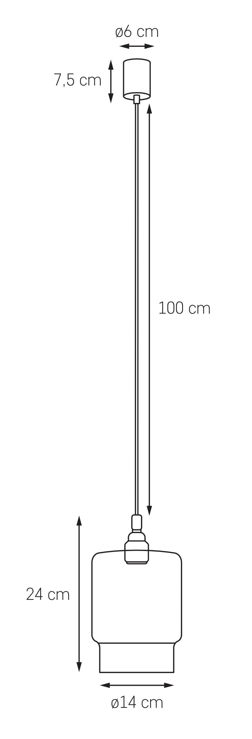 Lampa wisząca Longis IV srebrna, Kaspa - 178173