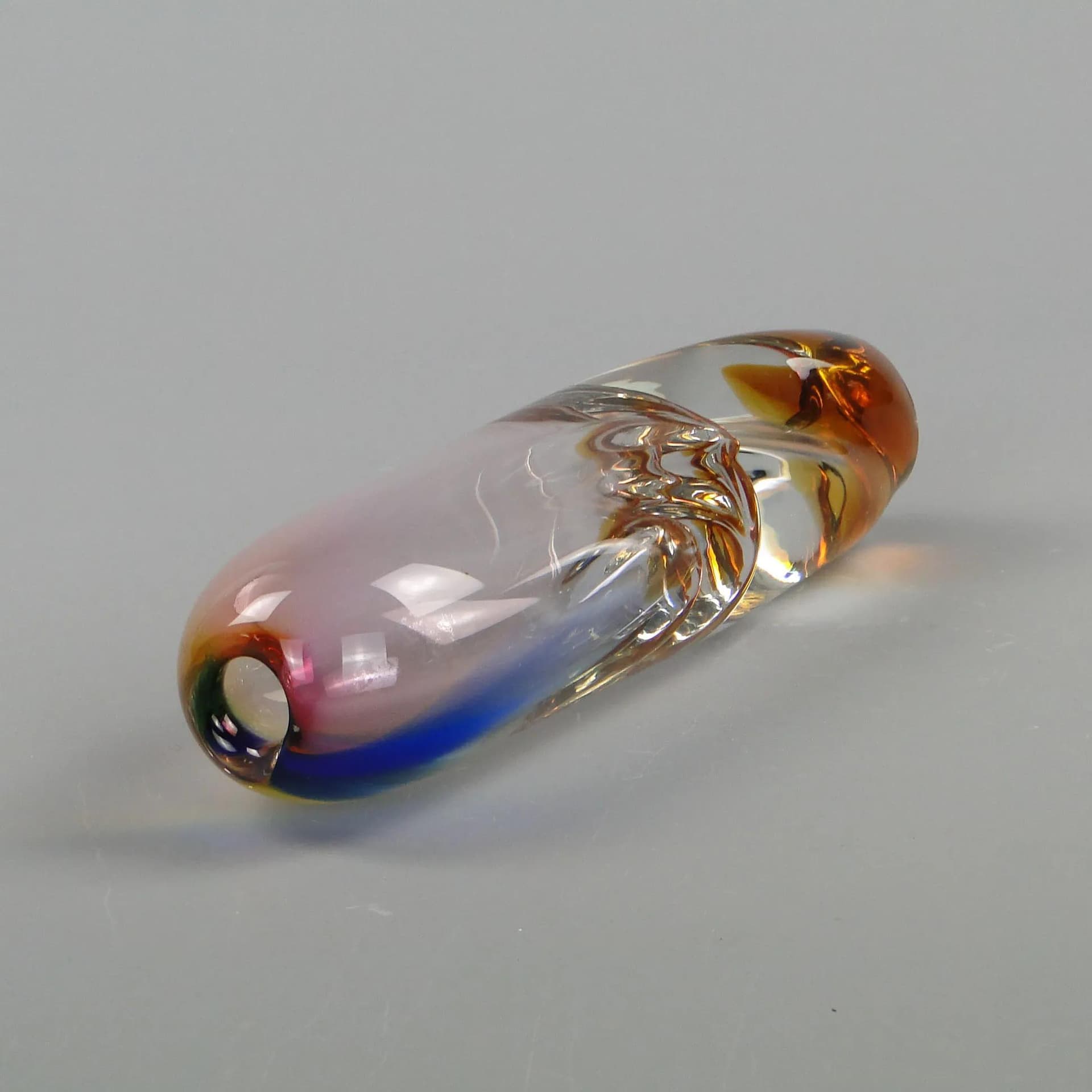 Wazon, szkło wielobarwne, proj. H. Machovska, Czechosłowacja, lata 60. - 12341