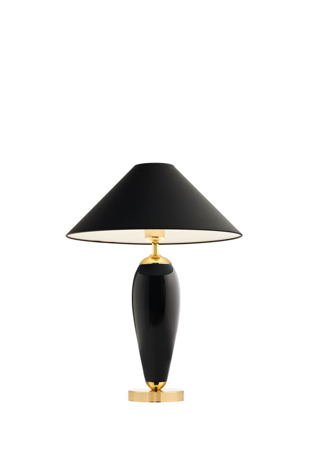 Lampa stojąca REA GOLD czarna, Kaspa - WYMIARY