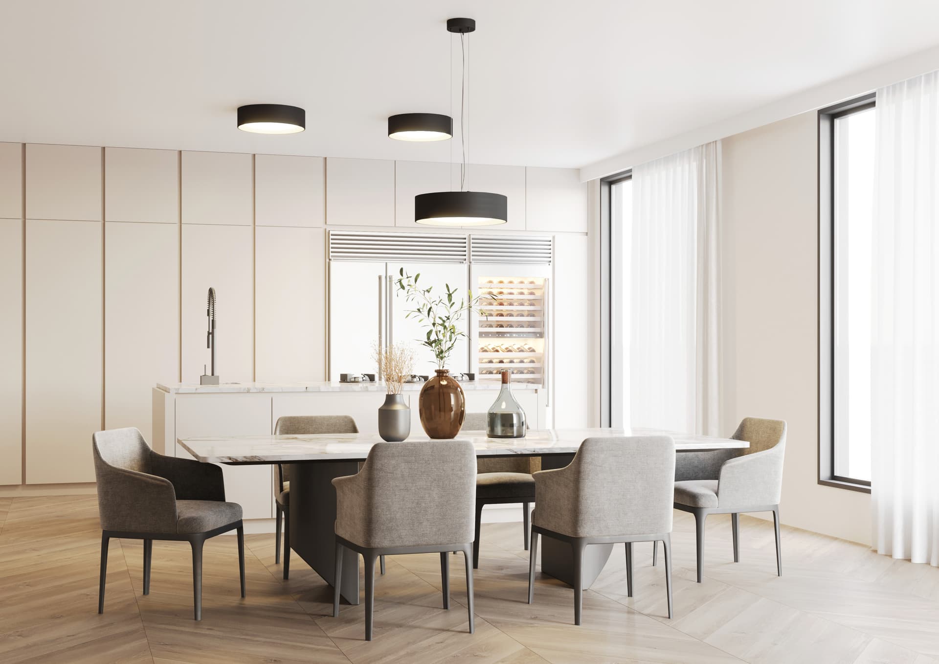 Plafon VERO Ø45 czarny, Kaspa - 178050