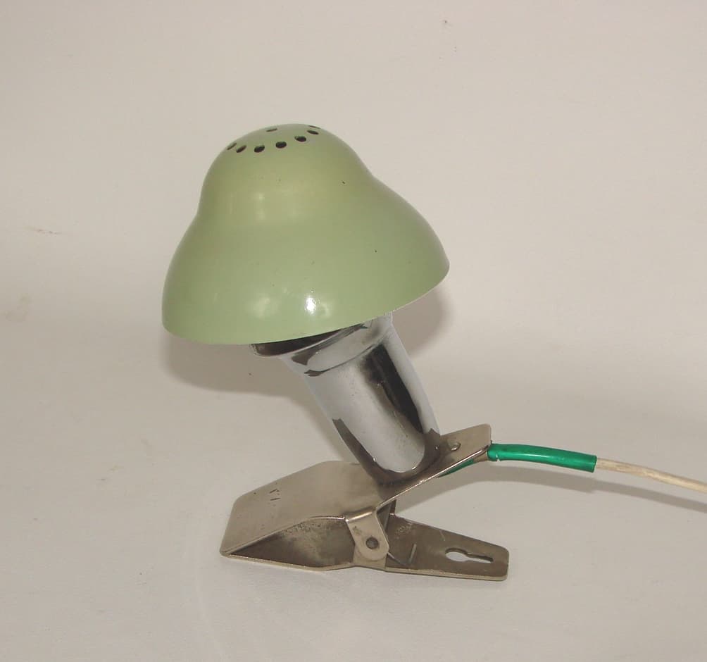 Clip-on lamp Zaos, green metal, Zaos, Poland, 1970s. - 178500