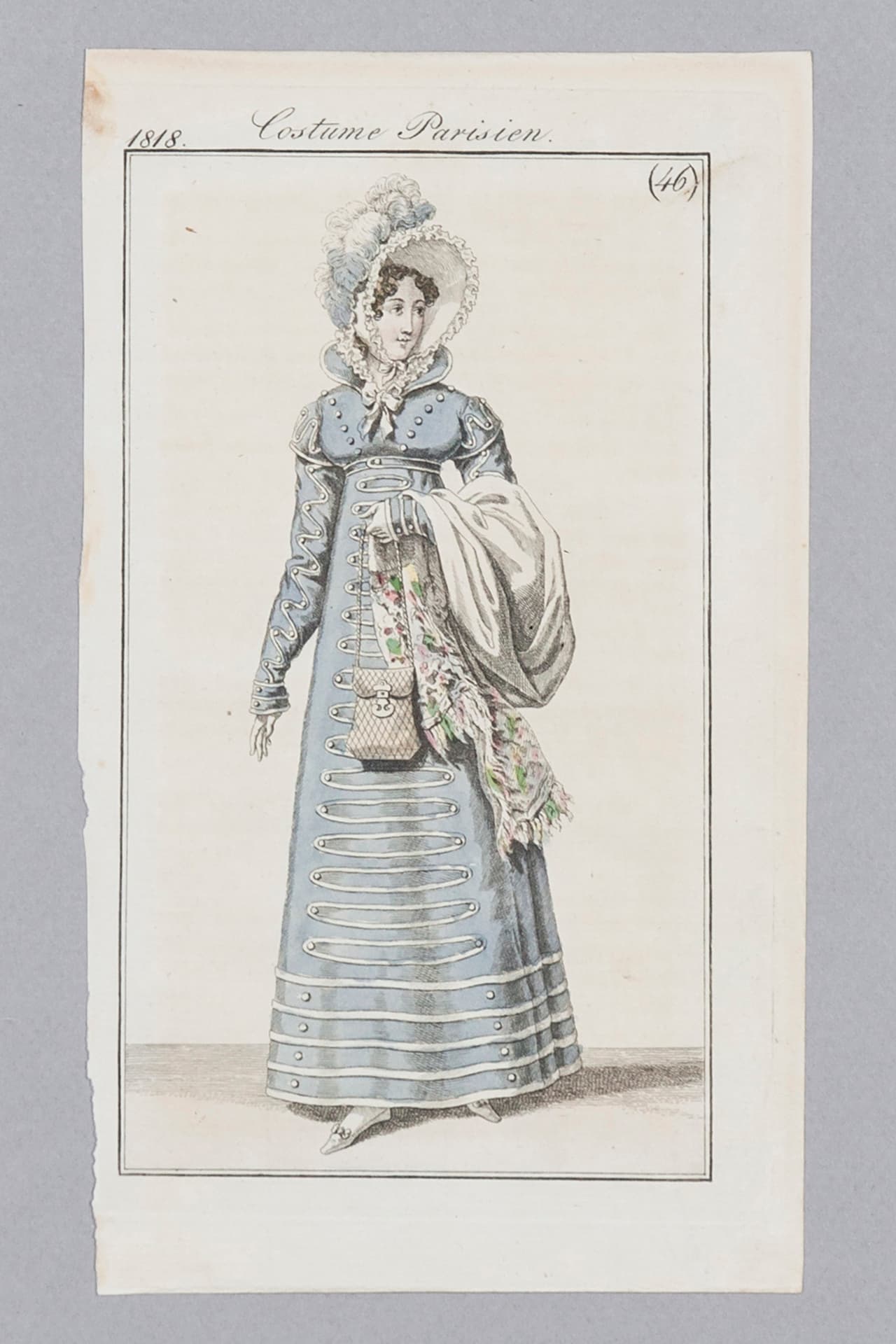 Grafika modowa z serii Costume Parisien. Francja, 1818 - 178551