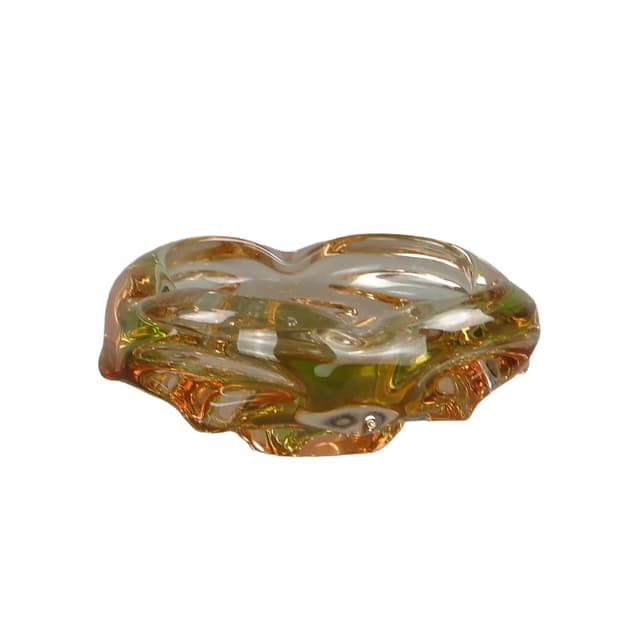 Glass bowl, multicolor, by J. Beranek, Skrdlovice, Czechoslovakia, 1960s - DIMENSION