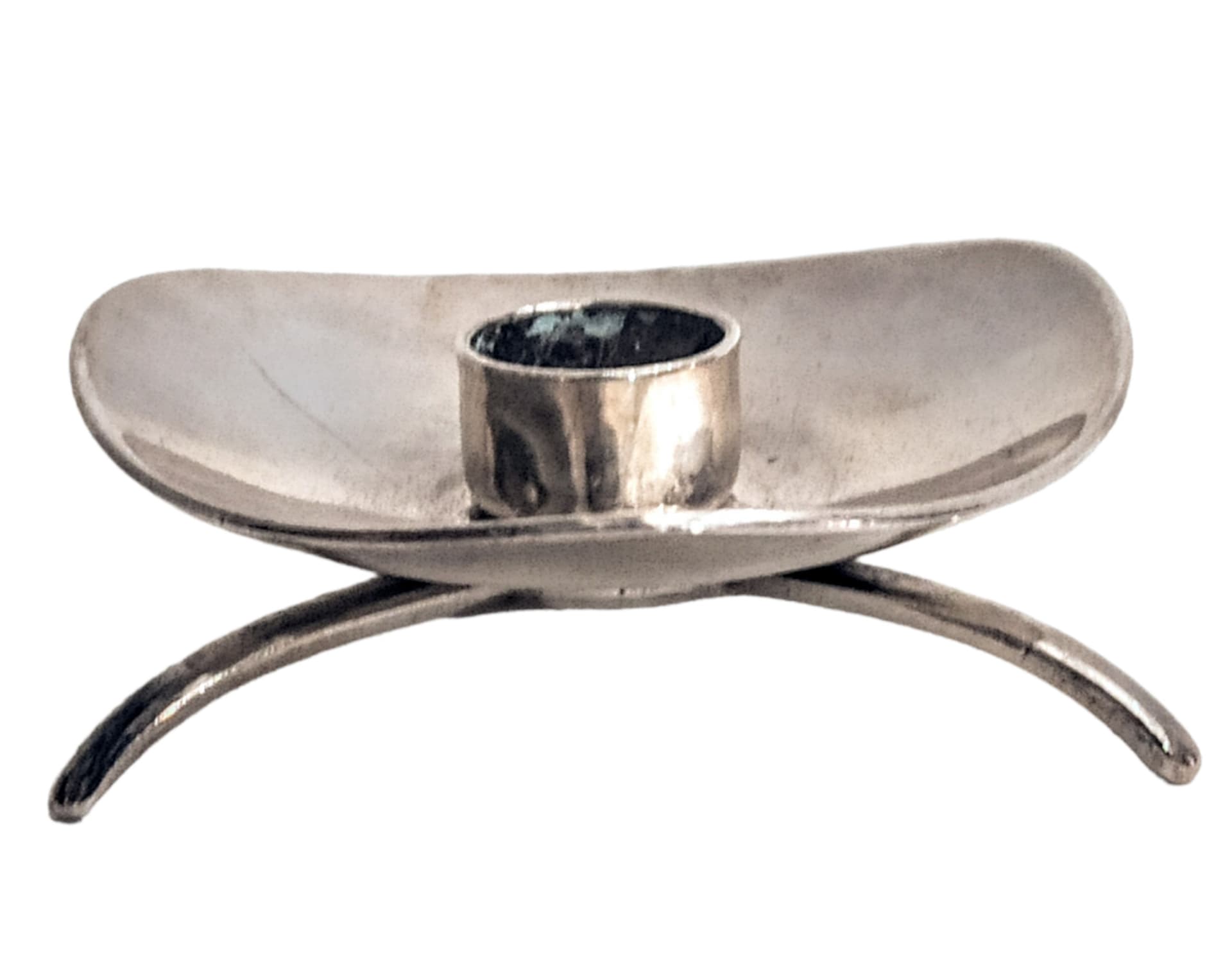 Para posrebrzanych świeczników, proj. Carl Gohr, Dania, lata 60 - 178615