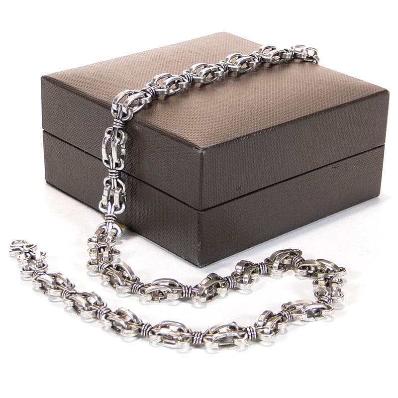 Naszyjnik modernistyczny, srebro, Polska, lata 60. - 178699