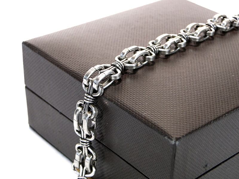 Naszyjnik modernistyczny, srebro, Polska, lata 60. - 178697