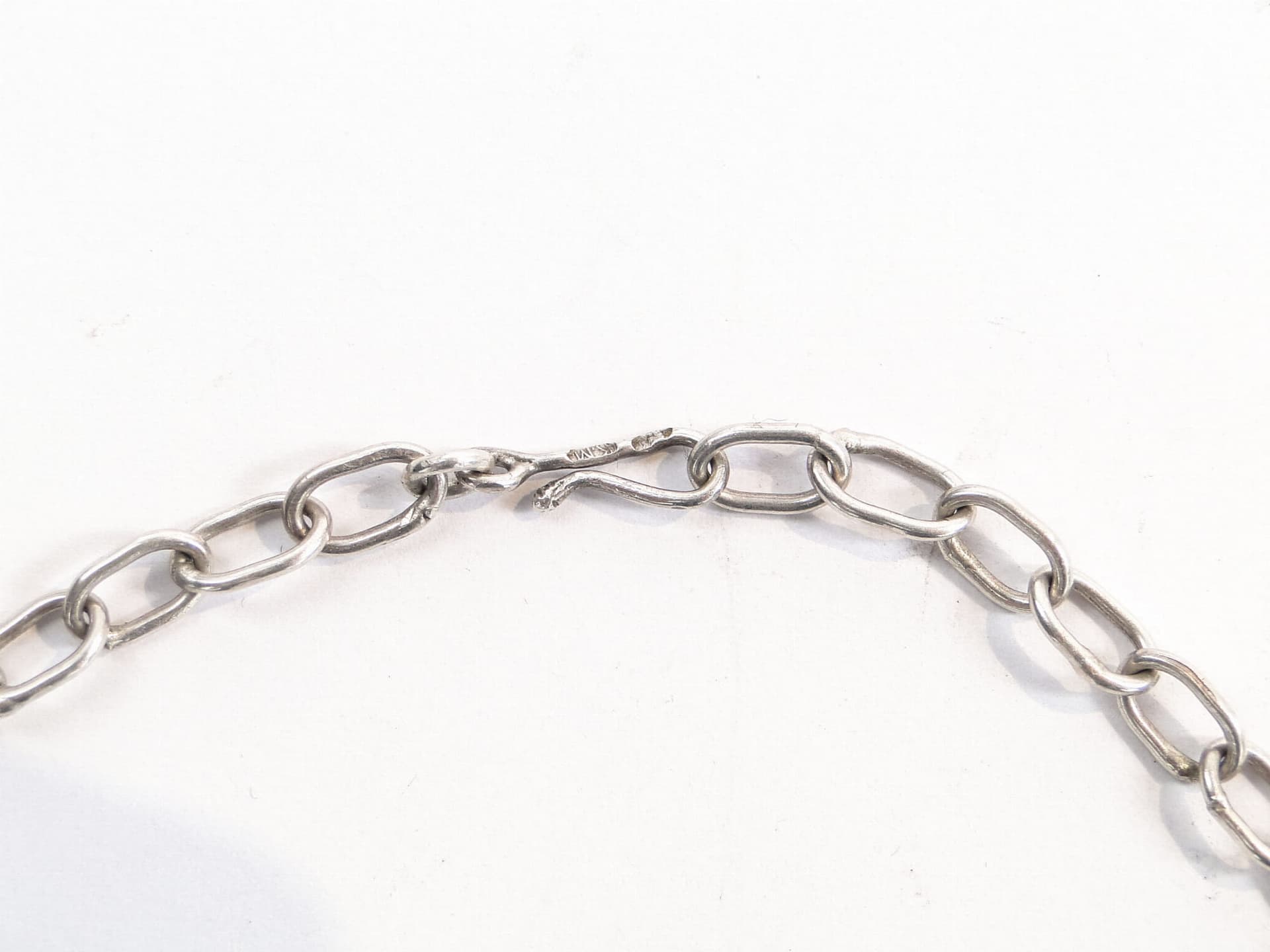 Modernist Necklace, Silver, Red Coral, Poland, 1960s. - 178743