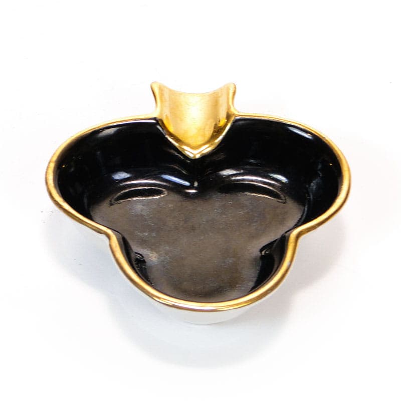 Ashtray The Cards, black porcelain, Poland, 1950s. - 178825
