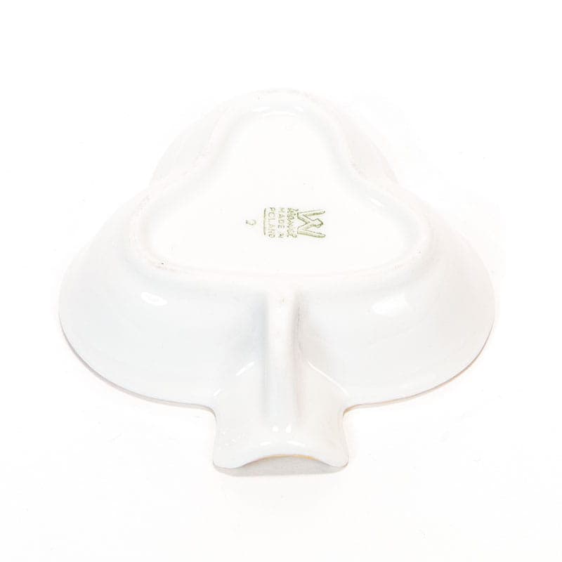 Popielniczka The Cards, złoty, porcelana, Polska, lata 50. - 178847