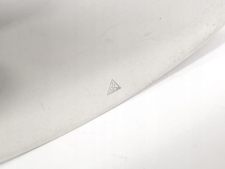 Postument na papierosy Art Deco, mosiądz srebrny, Austria, lata 30. - 178933