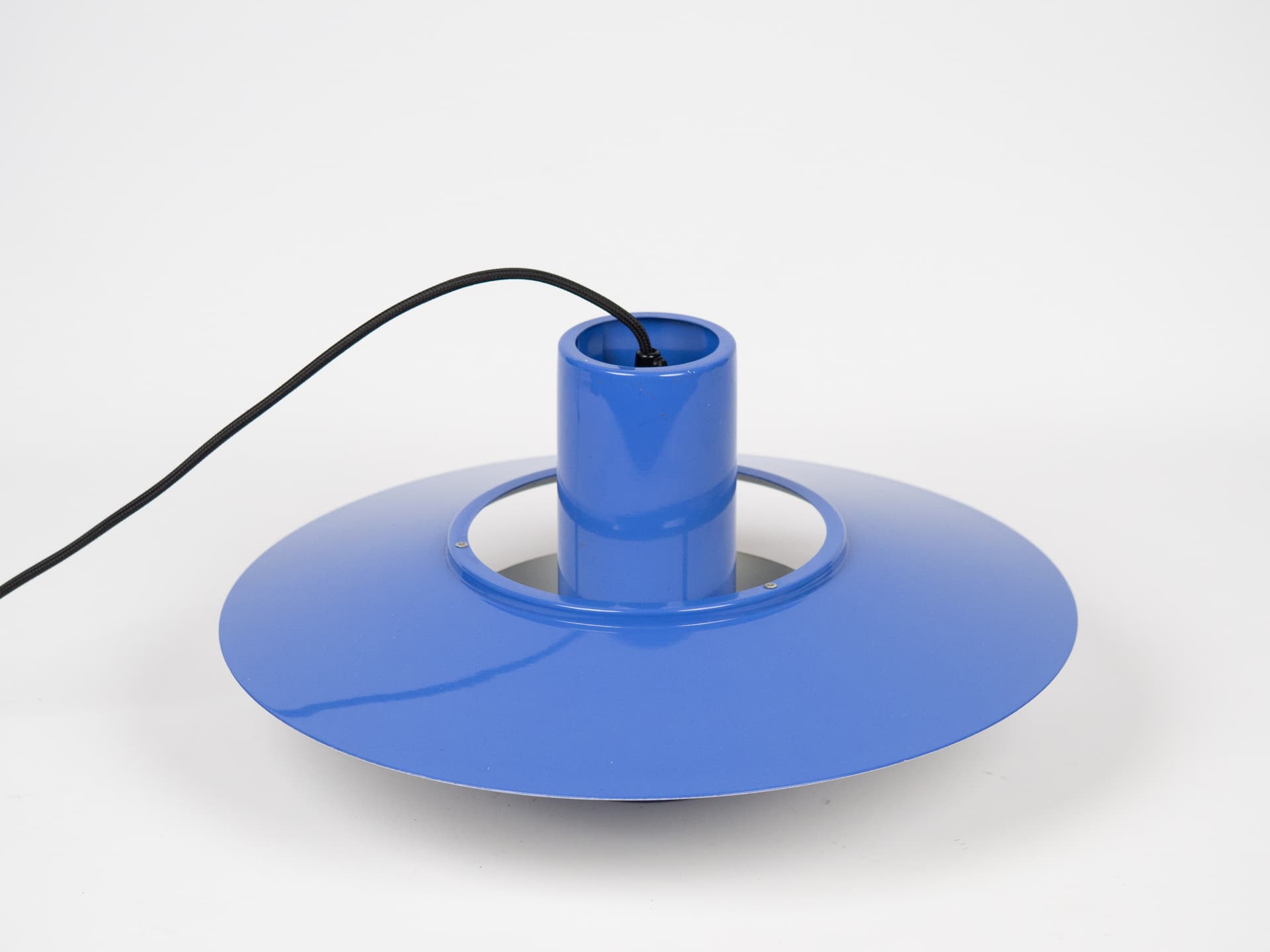 Lampa Falcon, niebieski, stal, proj. A. Hansen, Dania, lata 60. - 178983