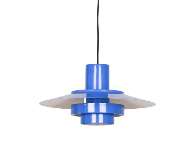 Lampa Falcon, niebieski, stal, proj. A. Hansen, Dania, lata 60. - WYMIARY
