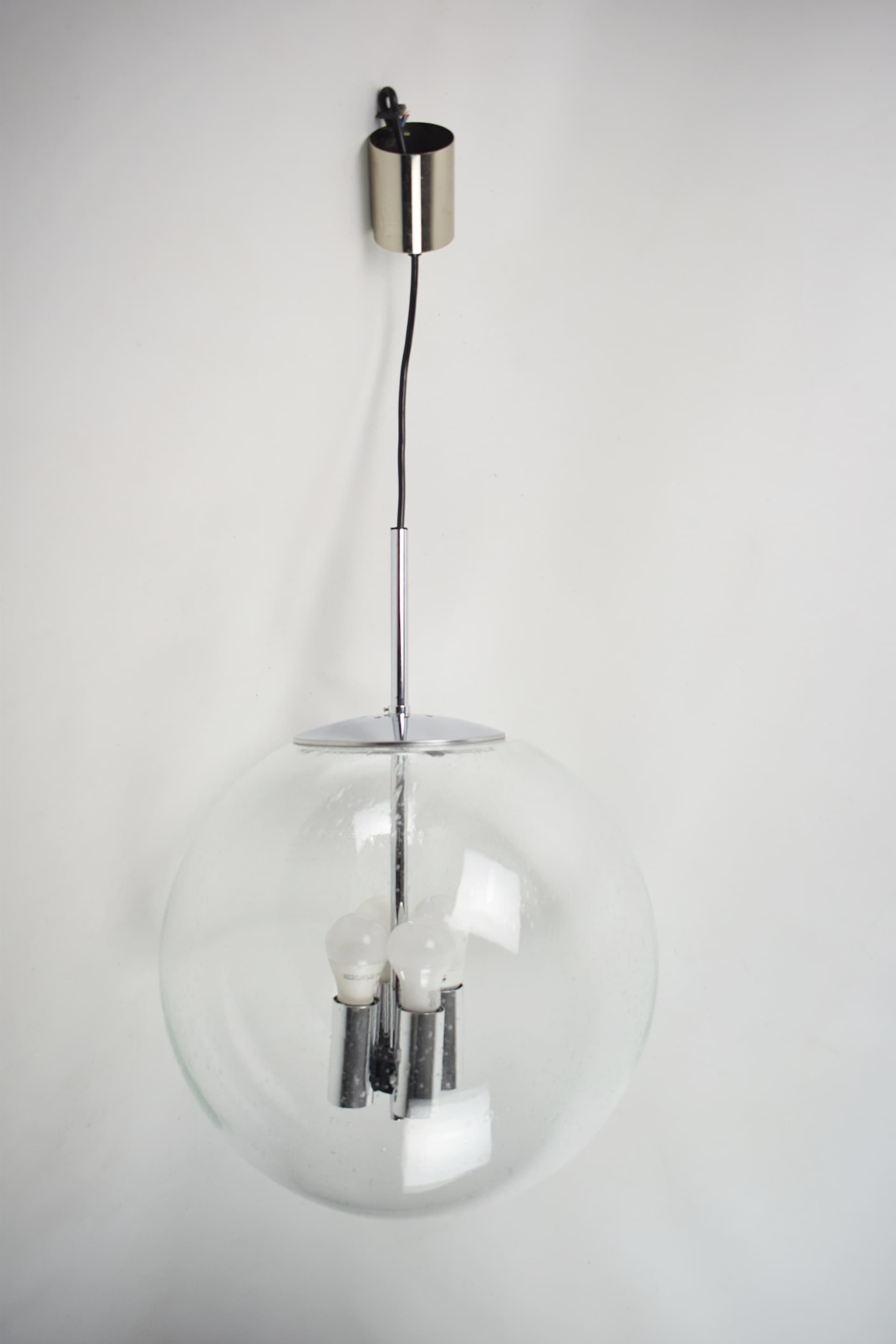 Lampa wisząca firmy Glashütte Limburg z lat 70. - 178999