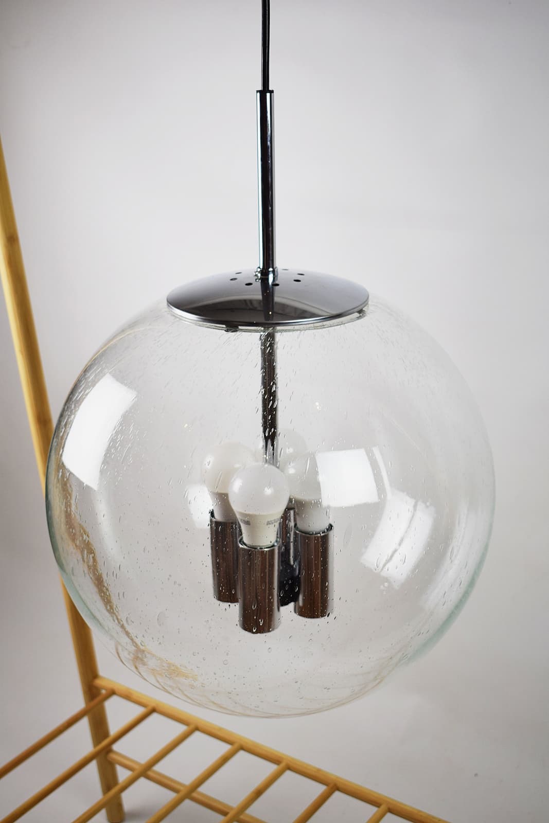 Lampa wisząca firmy Glashütte Limburg z lat 70. - 178997