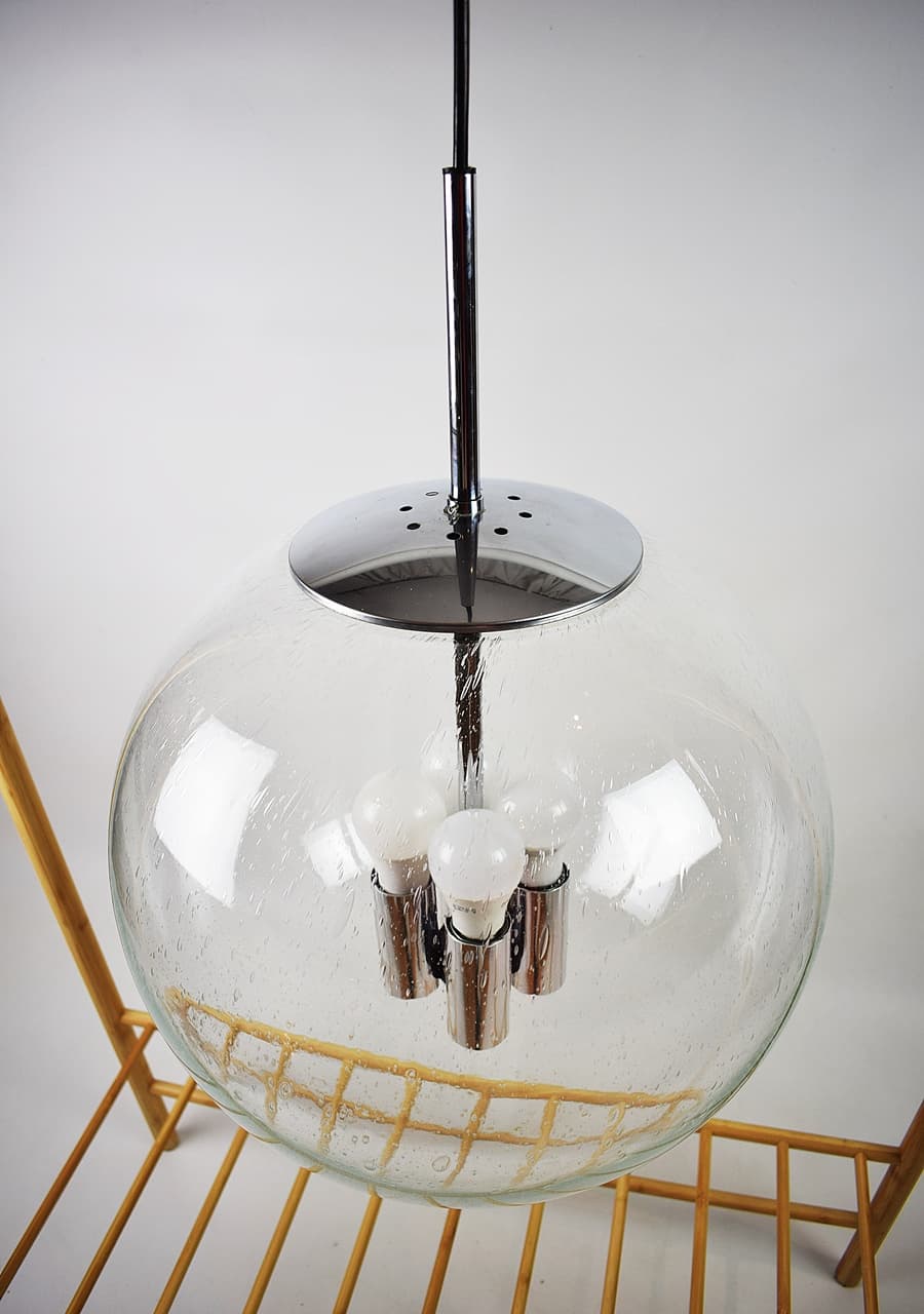 Lampa wisząca firmy Glashütte Limburg z lat 70. - 178993