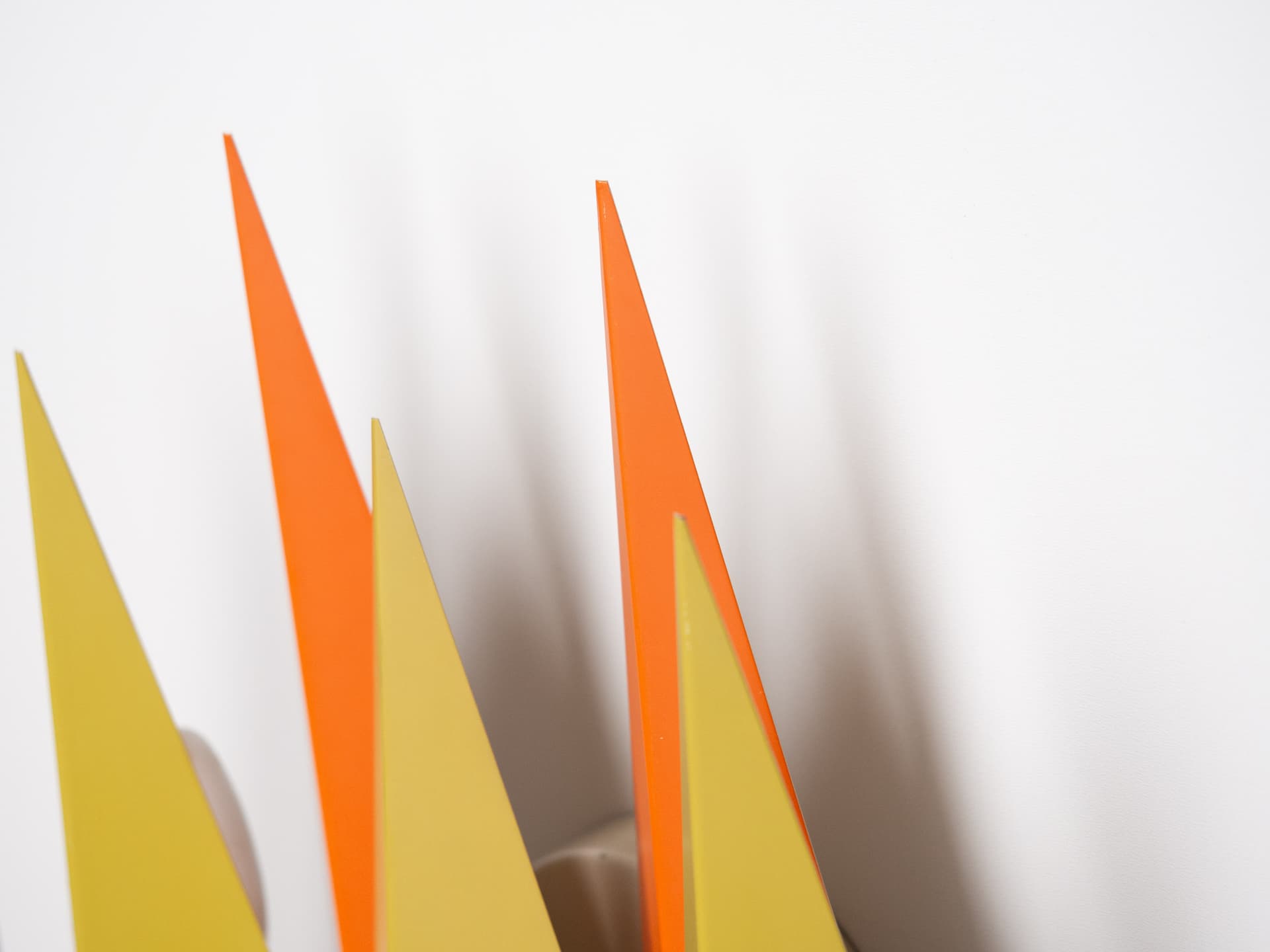 Pair of wall sconces Diamant, yellow metal, by J. Hammerborg, Denmark, 1960s. - 179230