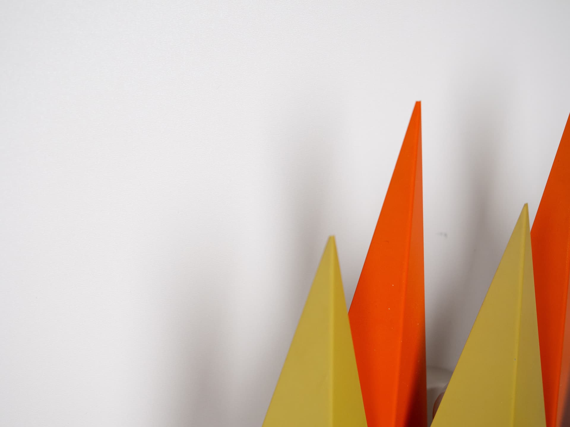 Pair of wall sconces Diamant, yellow metal, by J. Hammerborg, Denmark, 1960s. - 179233