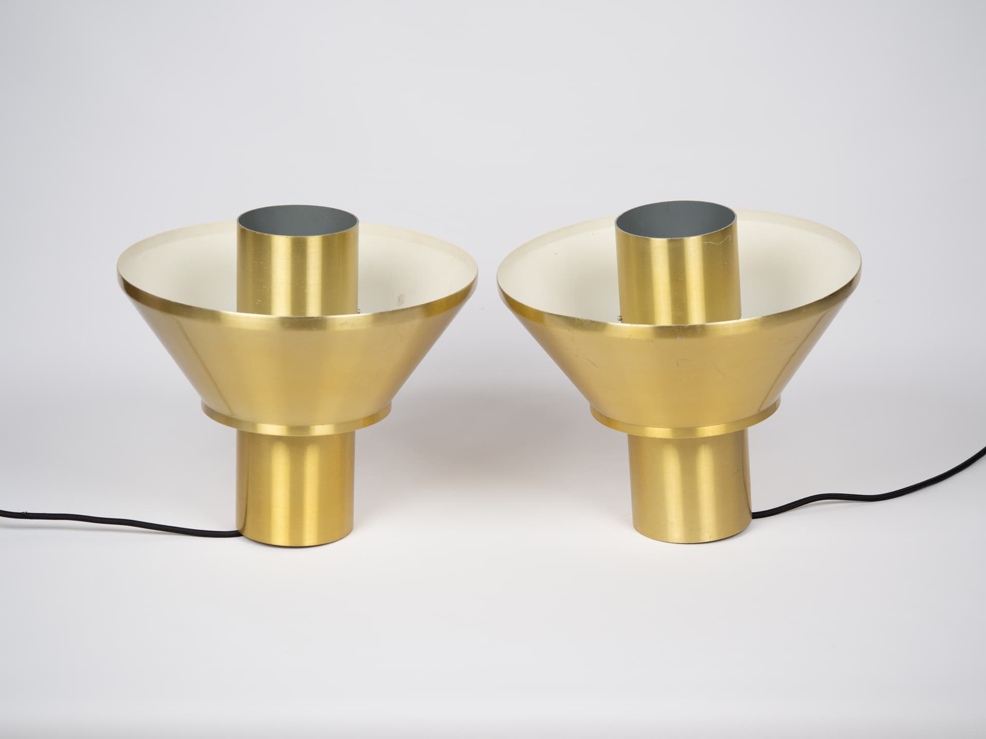 Para lamp wiszących Ultra, mosiądz złoty, proj. J. Hammerborg, Fog & Mørup, Dania, lata 60. - 179292