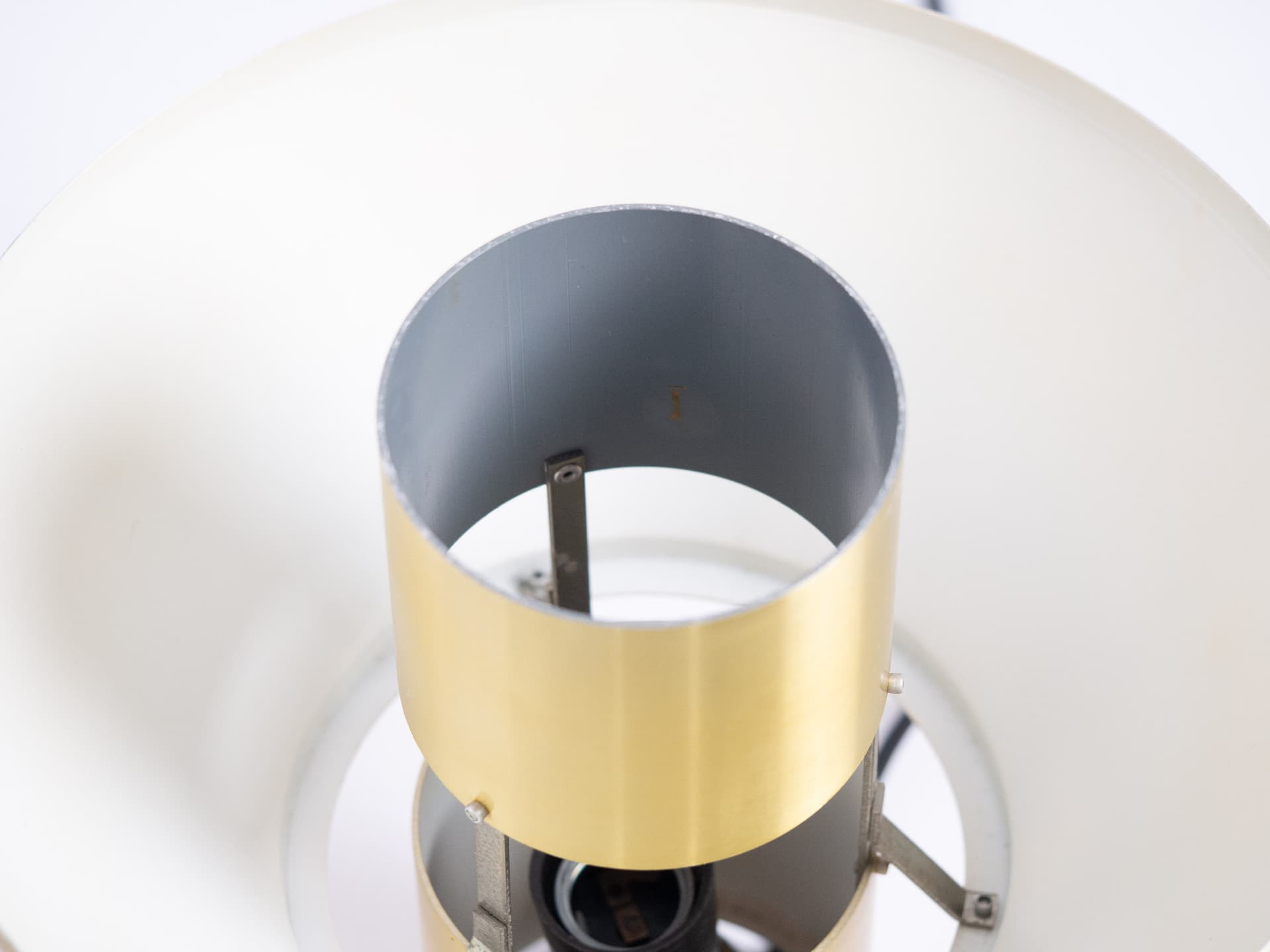 Para lamp wiszących Ultra, mosiądz złoty, proj. J. Hammerborg, Fog & Mørup, Dania, lata 60. - 179296