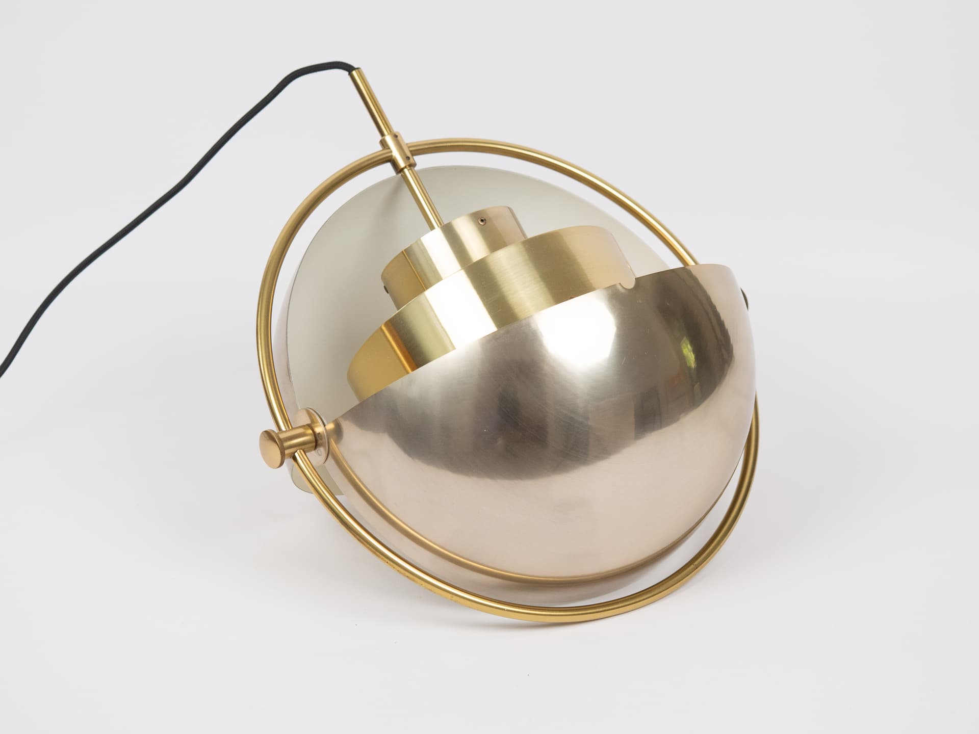 Pendant Lamp Multi-Lite, silver metal, by L. Weisdorf, Lyfa, Denmark, 1970s. - 179399