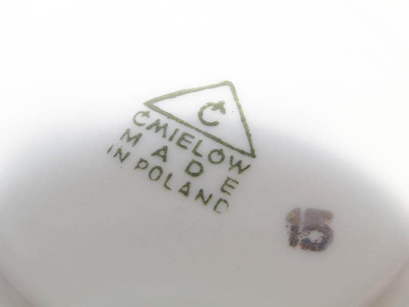 Filiżanka June, zielona porcelana, proj. W. Potacki, Ćmielów, Polska, lata 60. - 179498