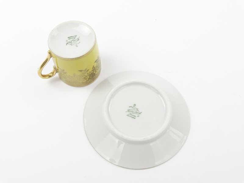 Filiżanka do mokki, porcelana żółta, Niemcy, lata 60. - 179504