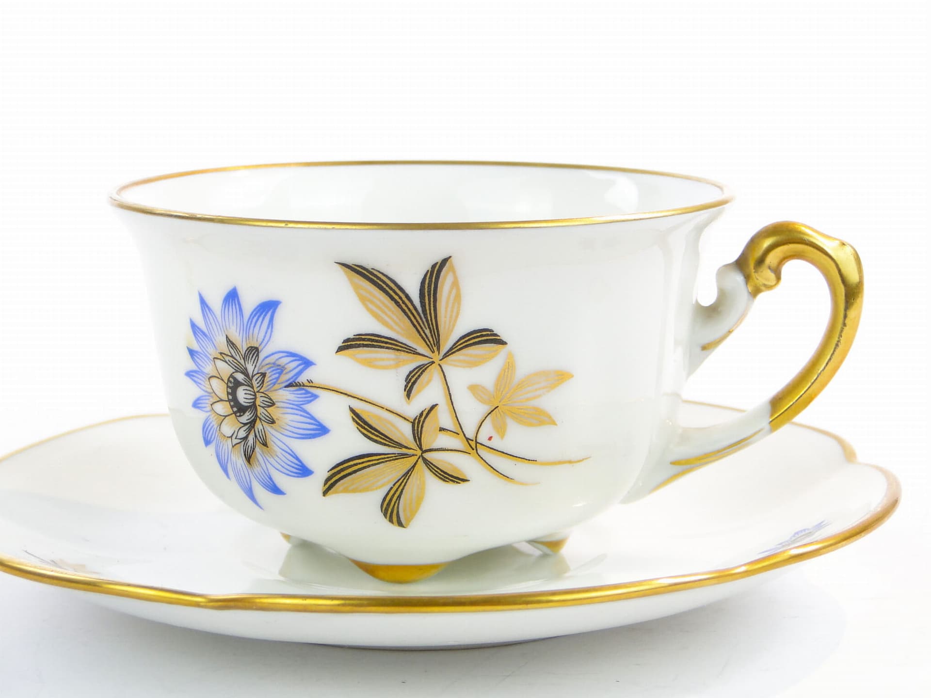 Filiżanka do herbaty Art Deco, biała porcelana, Ćmielów, Polska, lata 30. - 179620