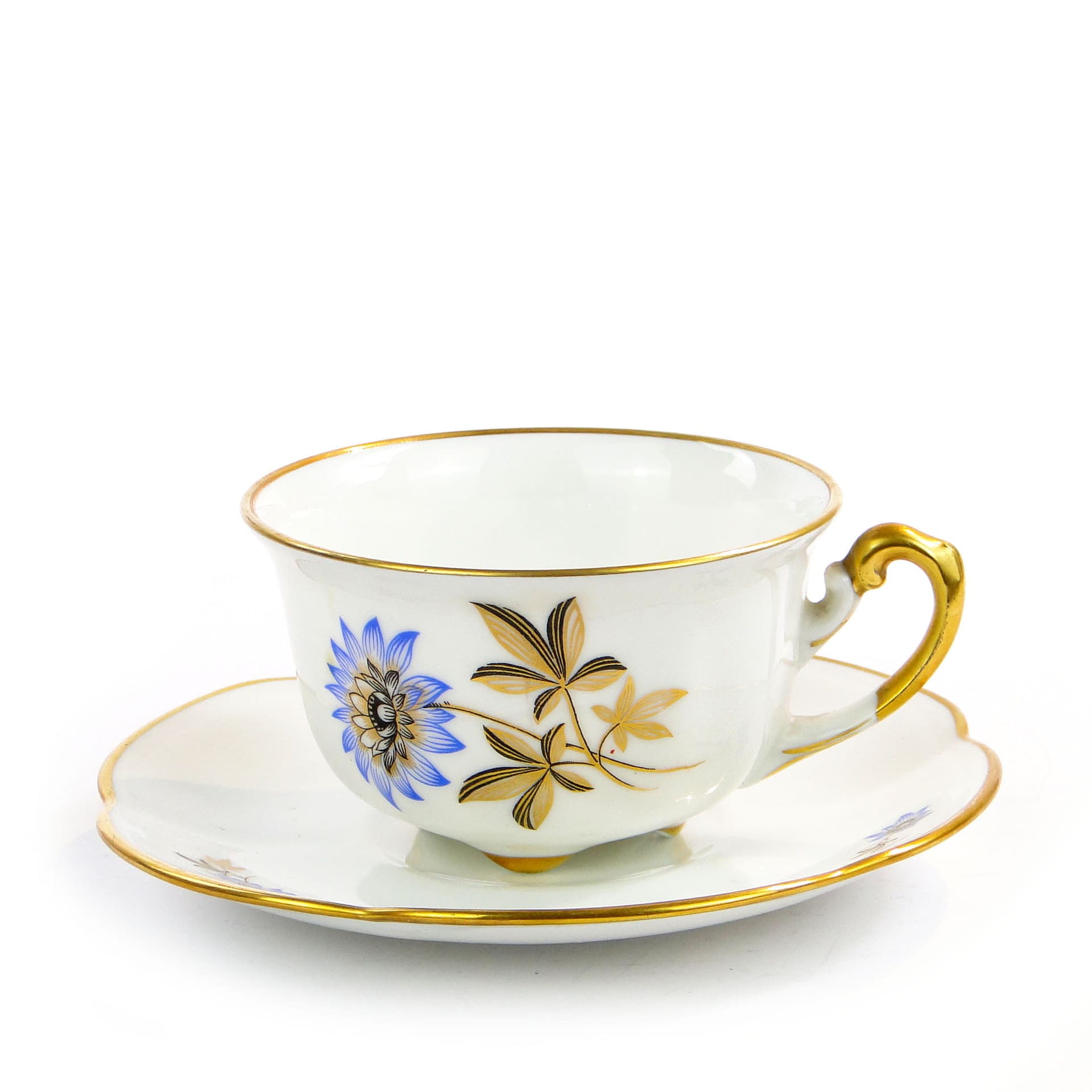 Filiżanka do herbaty Art Deco, biała porcelana, Ćmielów, Polska, lata 30. - 179619