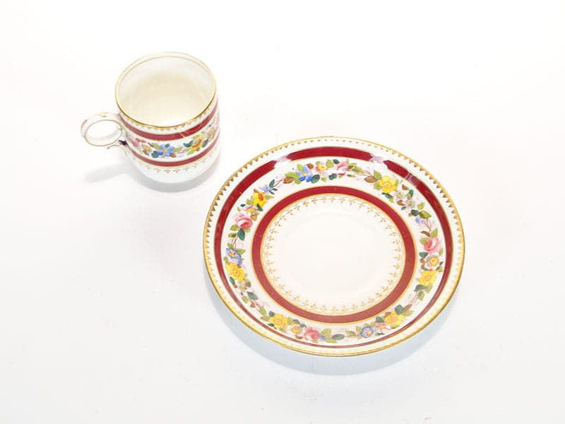 Filiżanka do mokki Biedermeier, porcelana biała, początek XX wieku - 179627