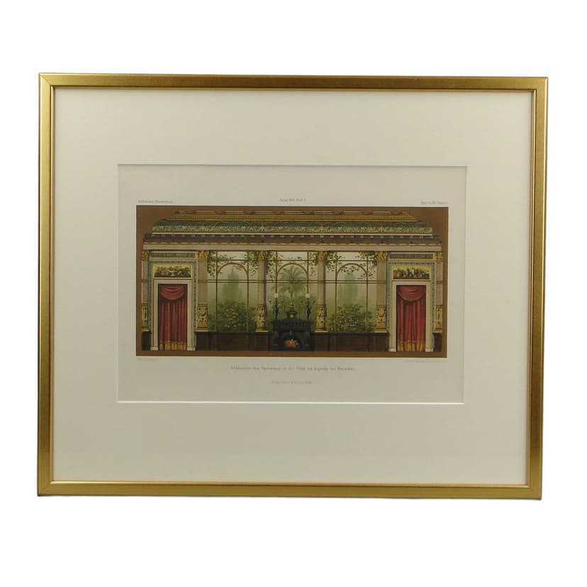 Grafika architektoniczna, beż, papier, Niemcy, XIX w.