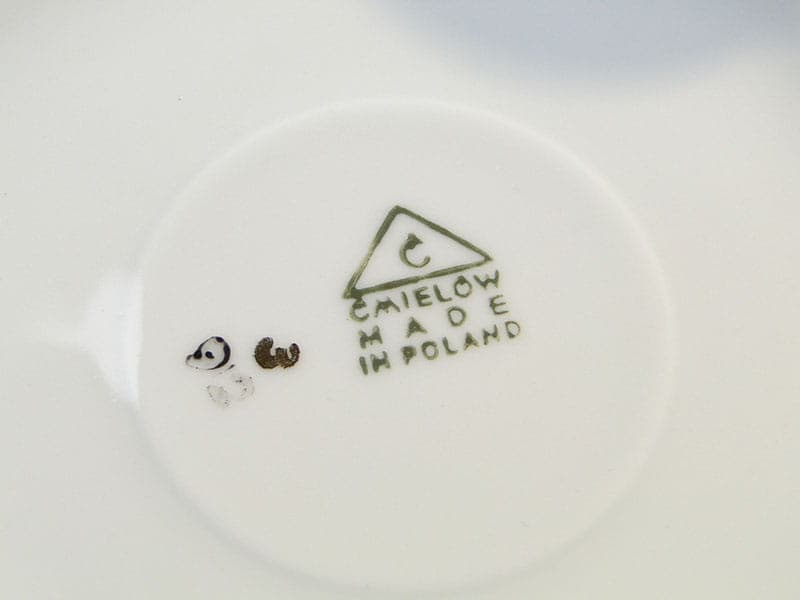 Filiżanka ze spodkiem London, niebieski, porcelana, proj. W. Potacki, Ćmielów, Polska, lata 60. - 179718