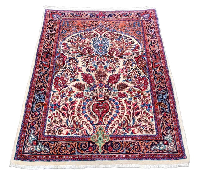 Rug Kashmar, 163x107 cm, ivory, wool, Iran, 1990s. - DIMENSION