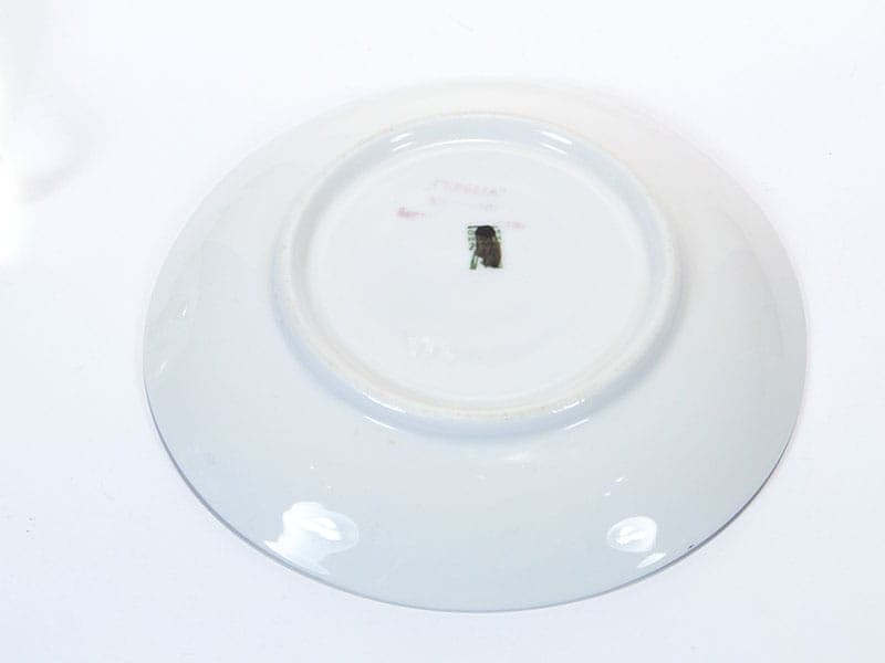 Filiżanka mokka, biała, porcelana, Polska, lata 50. - 179974