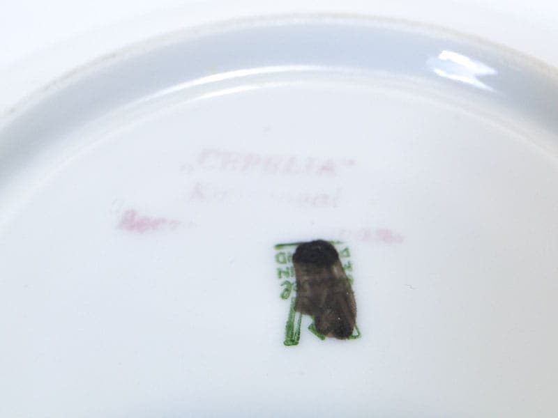 Filiżanka mokka, biała, porcelana, Polska, lata 50. - 179975